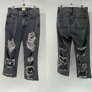 ALICE + OLIVIA jeans distressed crop size 27